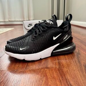 Women’s Nike Air Max 270 Black and White Shoes